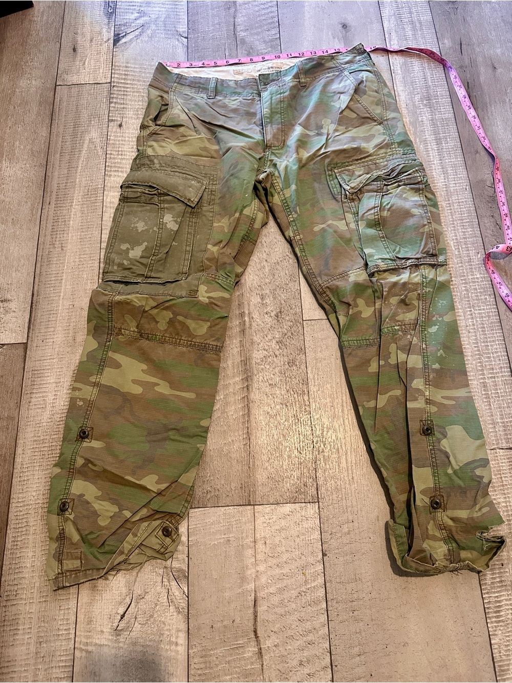 Denim & Supply Ralph Lauren Camo Cargo Pants - Green Camouflage